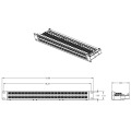 Cat6 90 Degree Krone 1U 48 Port Patch Panel